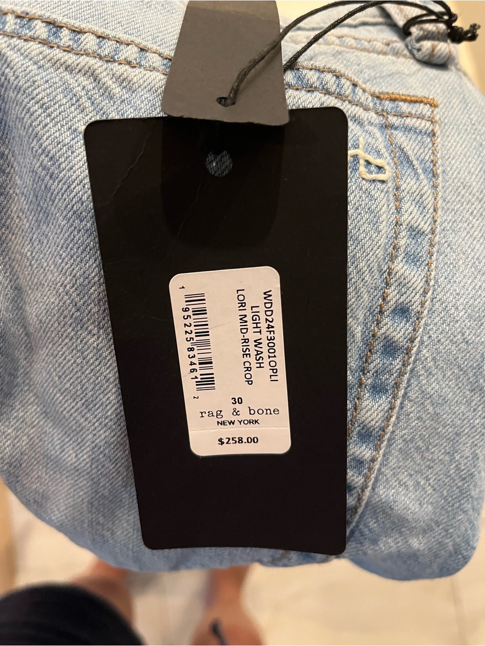 Rag &Bone Lori Mid Rise Cropped Jeans NWT 30 - Picture 6 of 6